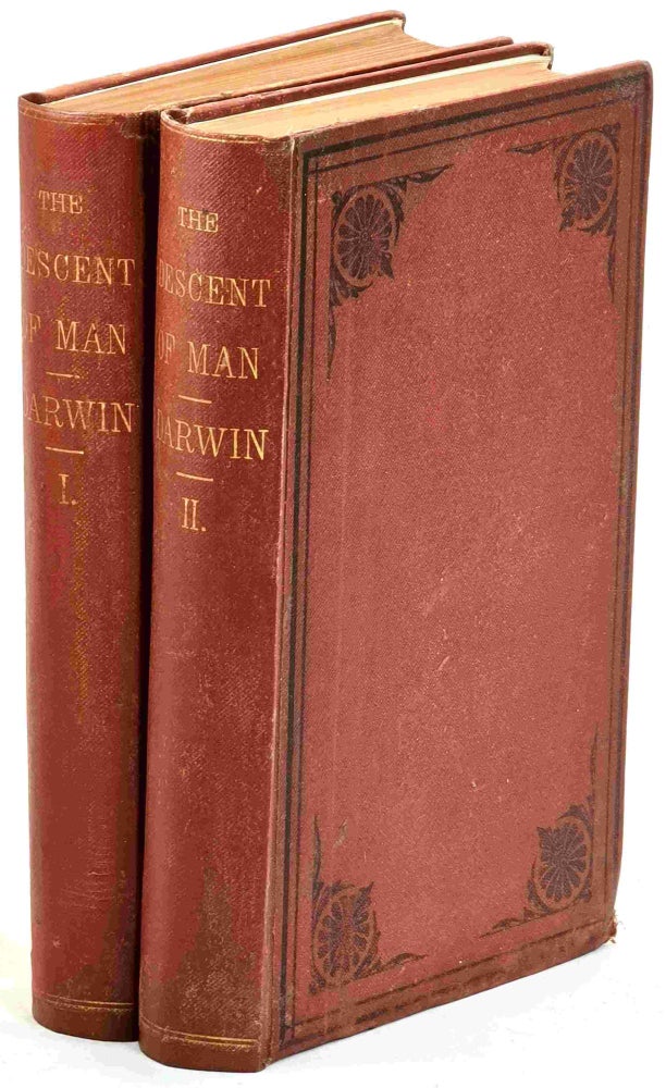 Item #100165 The Descent of Man, and Selection in Relation to Sex - Volume I and II. Charles Darwin.
