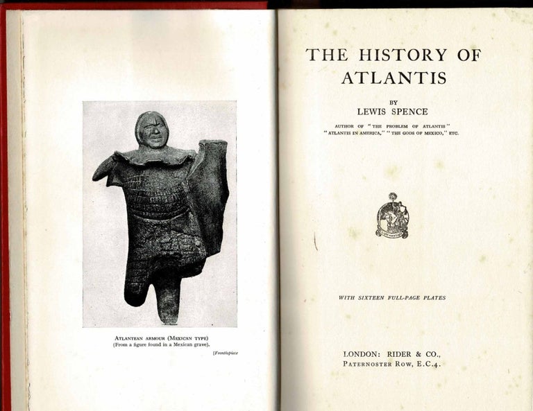 Item #101093 The History of Atlantis. Lewis Spence, James Lewis Thomas Chalmers Spence.
