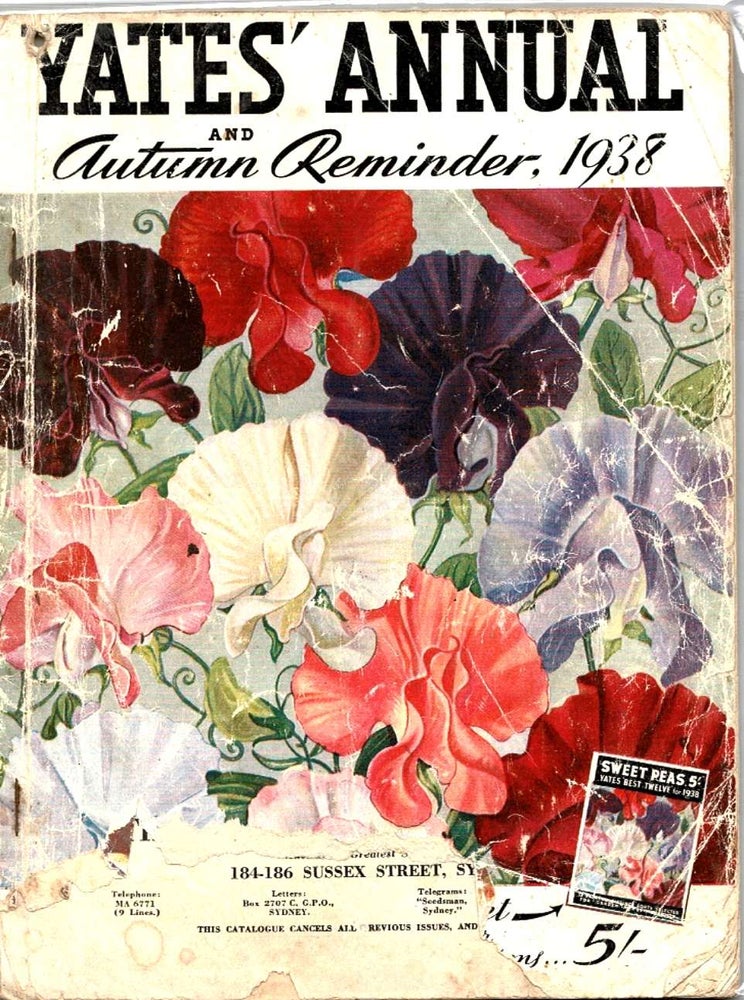 Item #101343 Yates' Annual and Autumn Reminder. 1938.