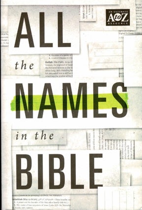 Item #101535 All the Names in the Bible
