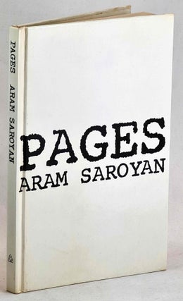 Item #101603 Pages. Poems 1964-1965 New York. Aram Saroyan