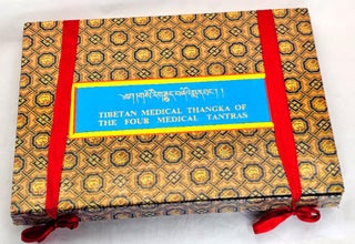 Item #102524 Tibetan Medical Thangka of the Four Medical Tantras. [Limited edition]. Byama-pa...