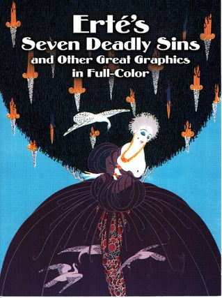 Item #102653 Erte's Seven Deadly Sins and Other Great Graphics in Full Color. Erté, Romain...