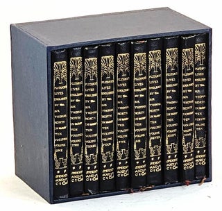 Item #102662 Plutarch's Lives. (Ten Volumes in slip-case). Sir Thomas North, Plutarch