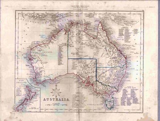 Item #103310 Map of Australia (1863). engraver J. Archer