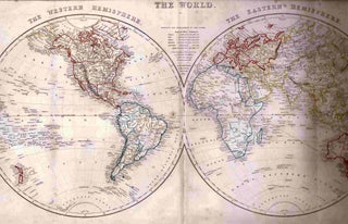 Item #103311 Map of the World (1863). engraver J. Archer