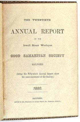 Memorial of James Wood. The Twentieth Annual Report of the Irwell Street Wesleyan Good Samaritan Society Salford. (Being the Fifty-Sixth Annual Report since the commencement of the Society.