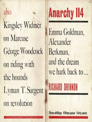 Item #104235 Anarchy. Issue 114. August 1970. Colin Ward