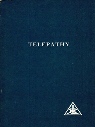 Item #104283 Telepathy and the Etheric Vehicle. Alice A. Bailey