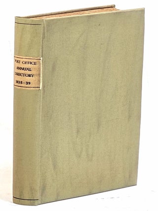 Item #104559 The Post-Office Directory and Calendar for 1838-9. [with large folding map
