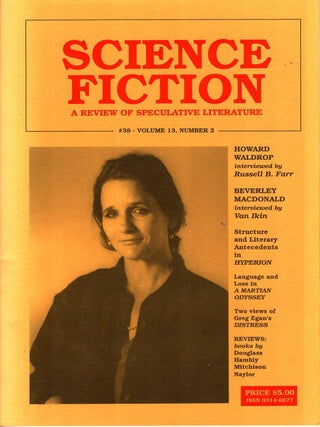 Item #105839 Science Fiction: A Review of Speculative Literature. No. 38. Volume 13, No.2. Van Ikin