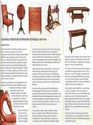 Colonial Furniture of Western Australia 1829-1910