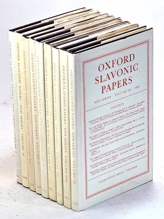 Item #106260 Oxford Slavonic Papers. Volumes I - IX (Nine Volumes.) 1968 - 1976. Robert Auty, J...