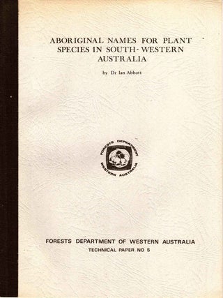 Aboriginal names for plant species in south-western Australia