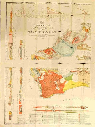 Geological Map of the Commonwealth of Australia - [2 sheets of 4] showing Western Australia only