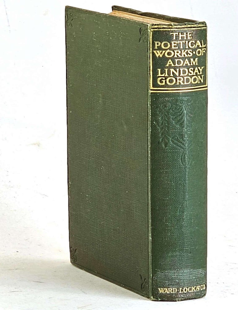Item #106906 The Poetical Works of Adam Lindsay Godon [with loosely inserted ink sketch "The Australian Bush"]. Adam Lindsay Gordon.