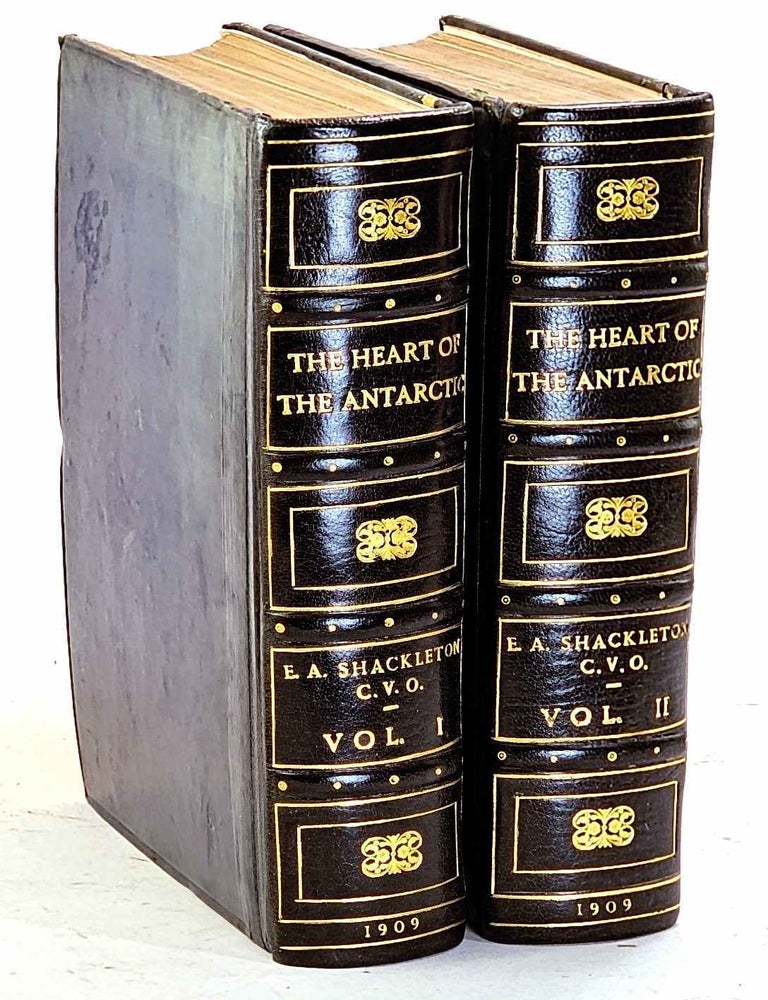 Item #106959 The Heart of the Antarctic, being the story of the British Antarctic Expedition 1907-1909 [First Edition]. E. H Shackleton.