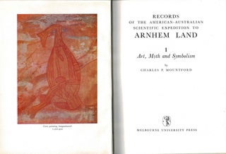 Item #92418 Records of the American-Australian Scientific Expedition to Arnhem Land. Volume 1:...