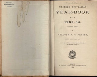 Western Australian Year-Book for 1902-04 [From the library of Hubert Whittell with his signature]
