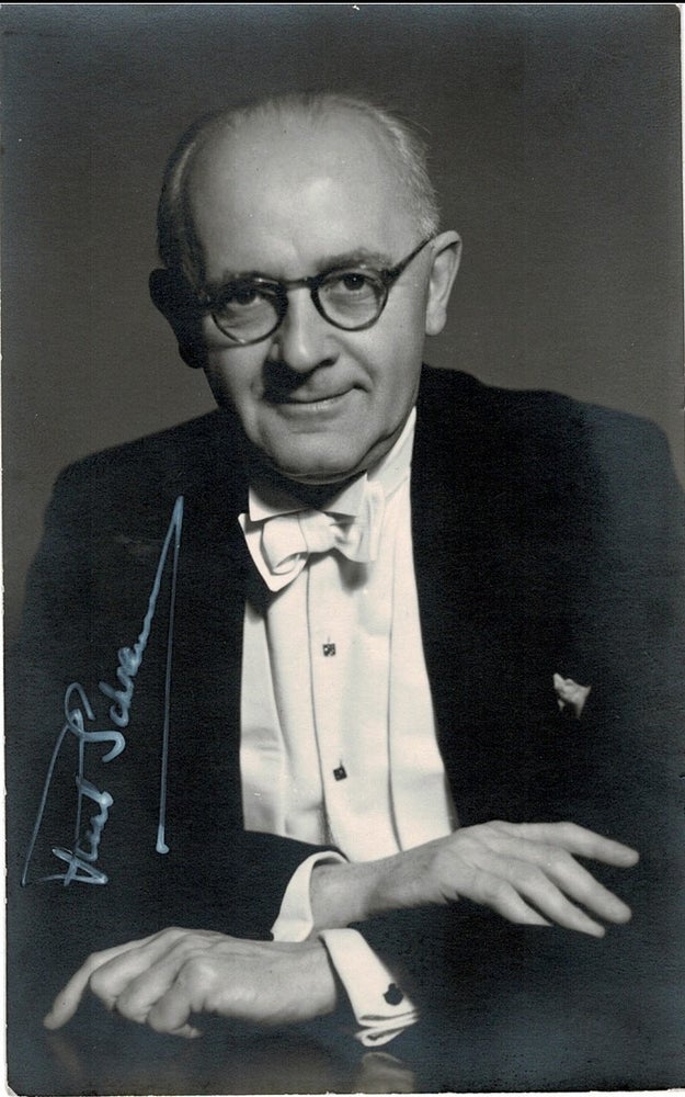 Item #95432 Paul Schramm [Signed], original silver gelatin photograph of the pianist and composer. Paul Schramm.