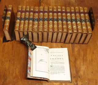 The Works of Dr. Jonathan Swift ... accurately revised in twelve volumes (together with) six volumes of letters [1766] includes Gulliver's Travels and Voyage to Lilliput [Cottage Bindery]