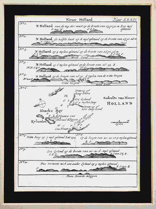 Item #99415 Nieuw Holland 1771 [New Holland - Western Australia - coastal profiles including...