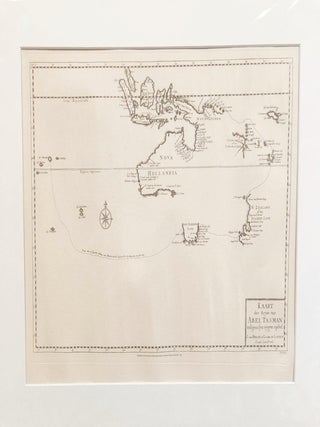 Item #99756 Kaart der Reyse van Abel Tasman, volgens syn eygen opstel. Abel Janszoon Tasman